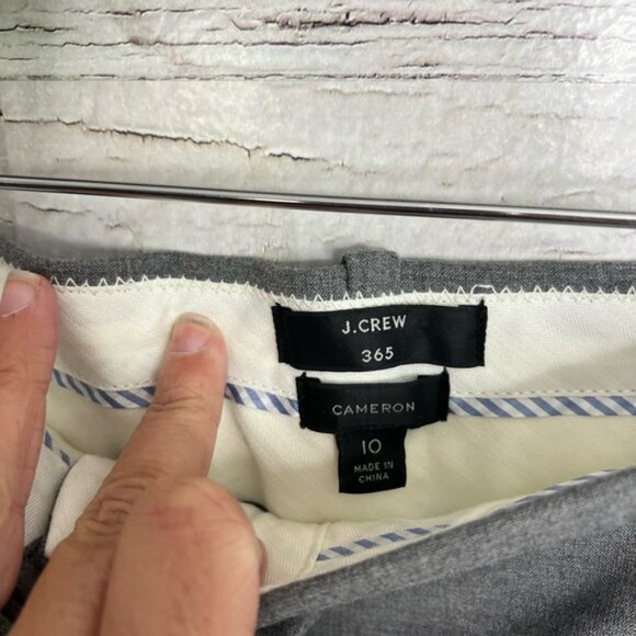 J. Crew Full-length Cameron Pant Heather Graphite Size 10 - Picture 4 of 7